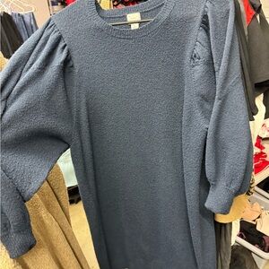 Size Large. Sweater Dress. Navy